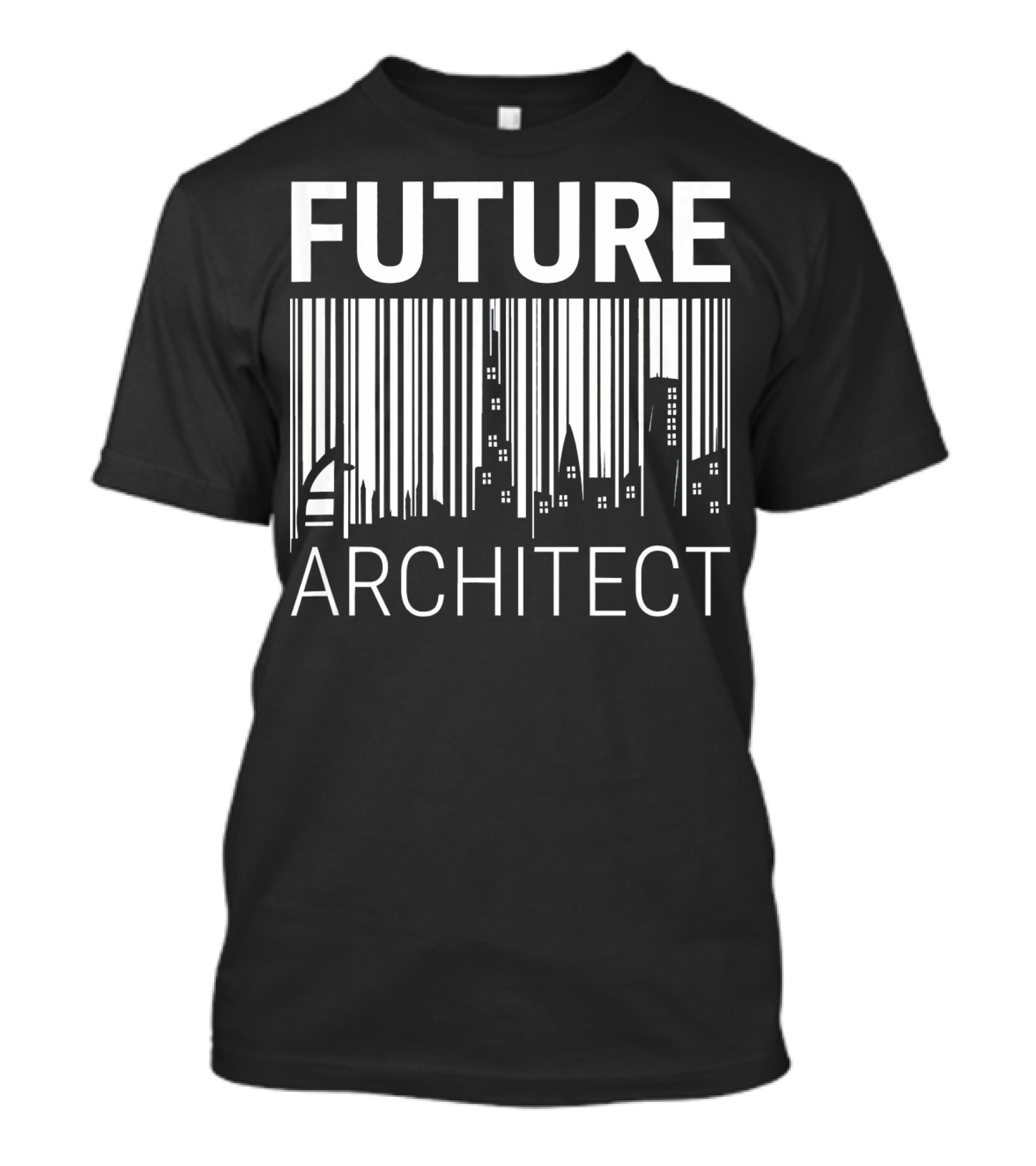 Future Architect Barcode Skyline Graduation Degree Stude T-Shirt