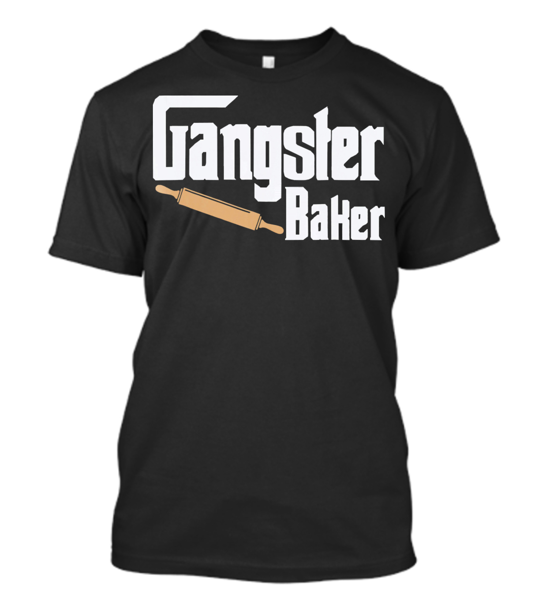 Gangster Baker Rolling Pin Culinary Past T-Shirt