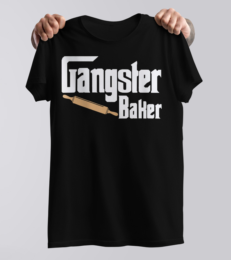 Gangster Baker Rolling Pin Culinary Past T-Shirt