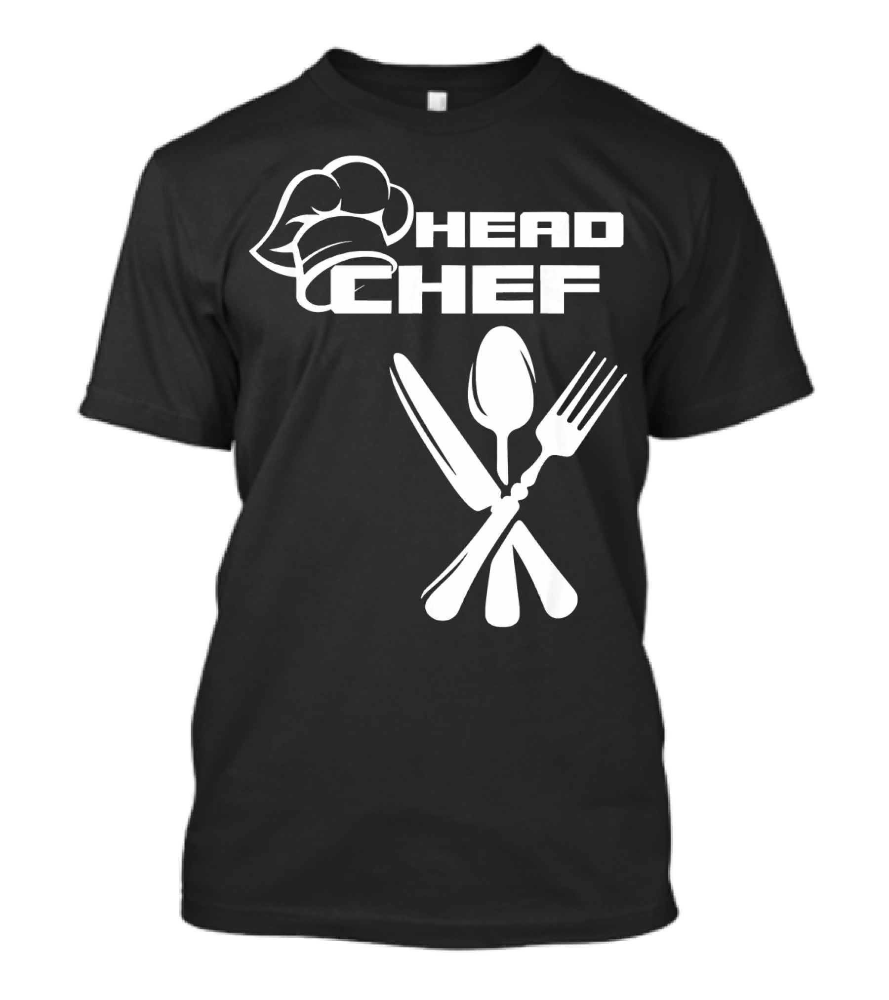 Head Chef Hat And Crossed Silverware T-Shirt