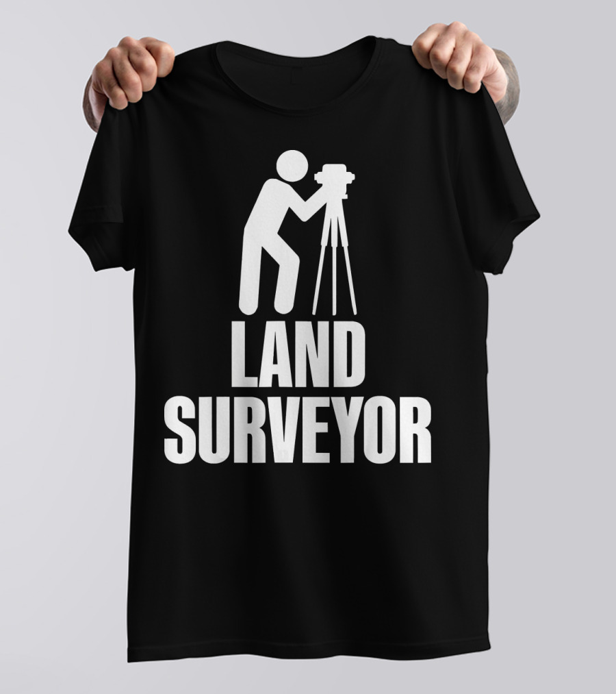 Surveyor Silhouette Land Surveying Professional T-Shirt