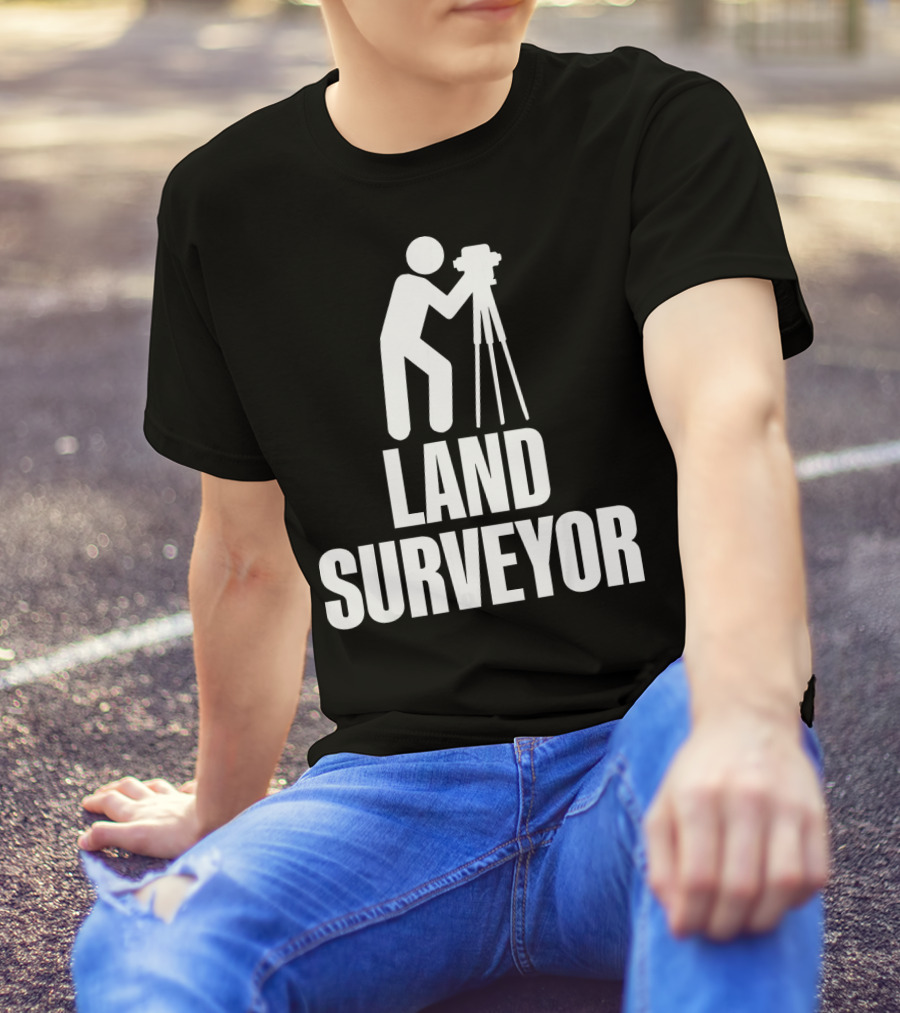 Surveyor Silhouette Land Surveying Professional T-Shirt