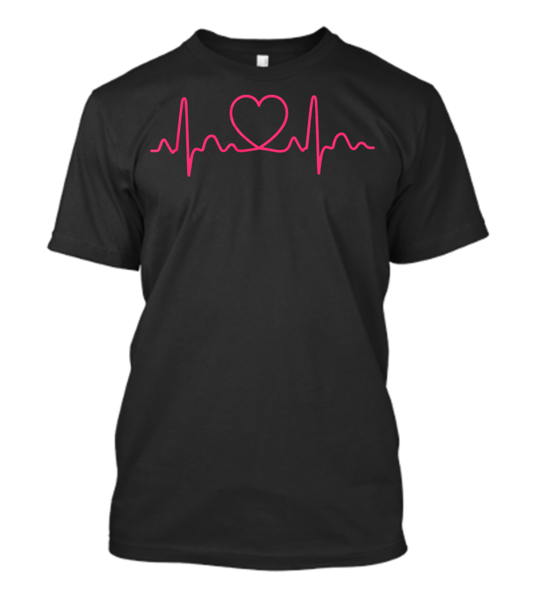 Heartbeat Doctor Nurse Medical Heartbeat Line With Heart Shape T-Shirt