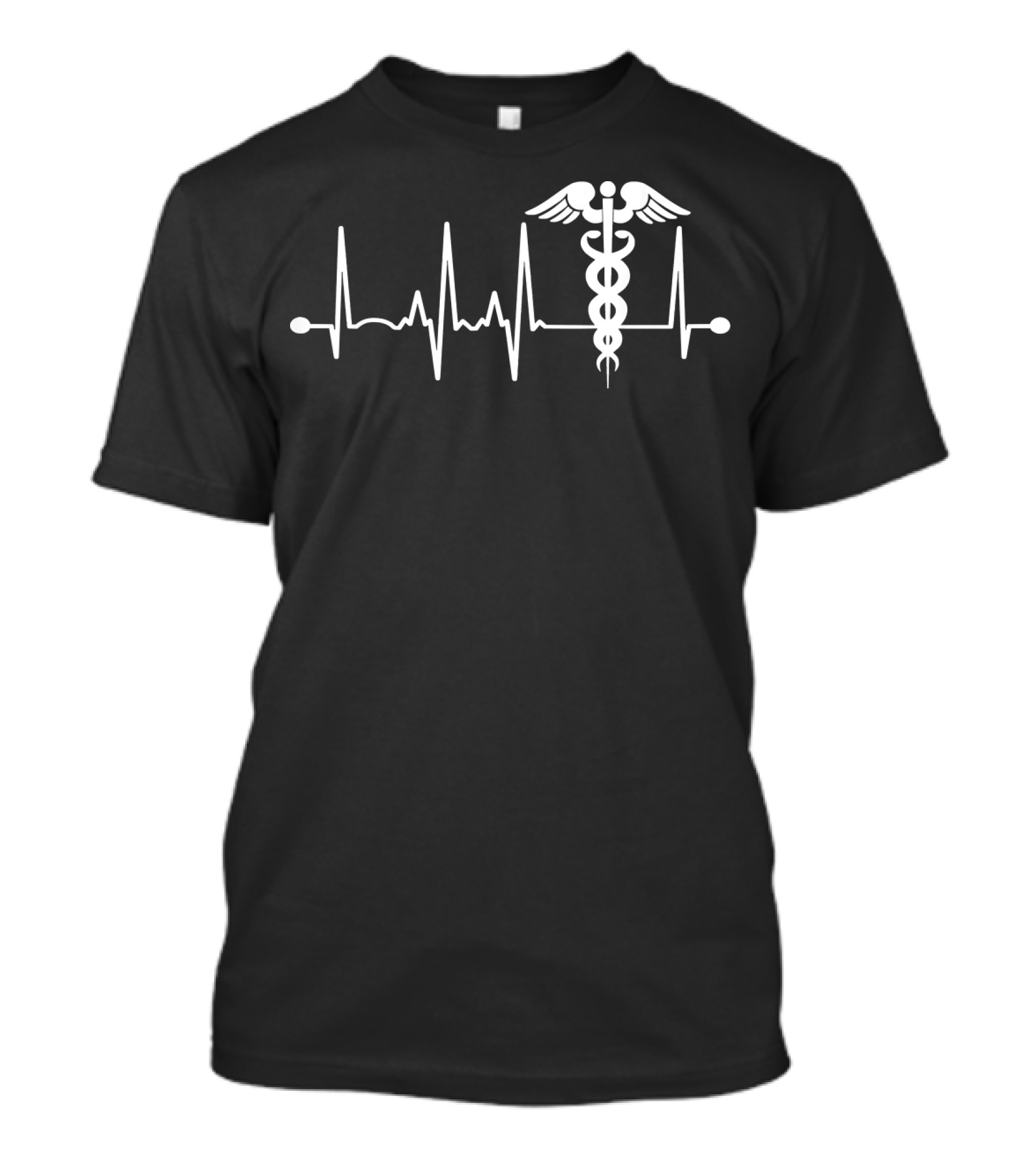 Heartbeat Caduceus Nurse EKG T-Shirt