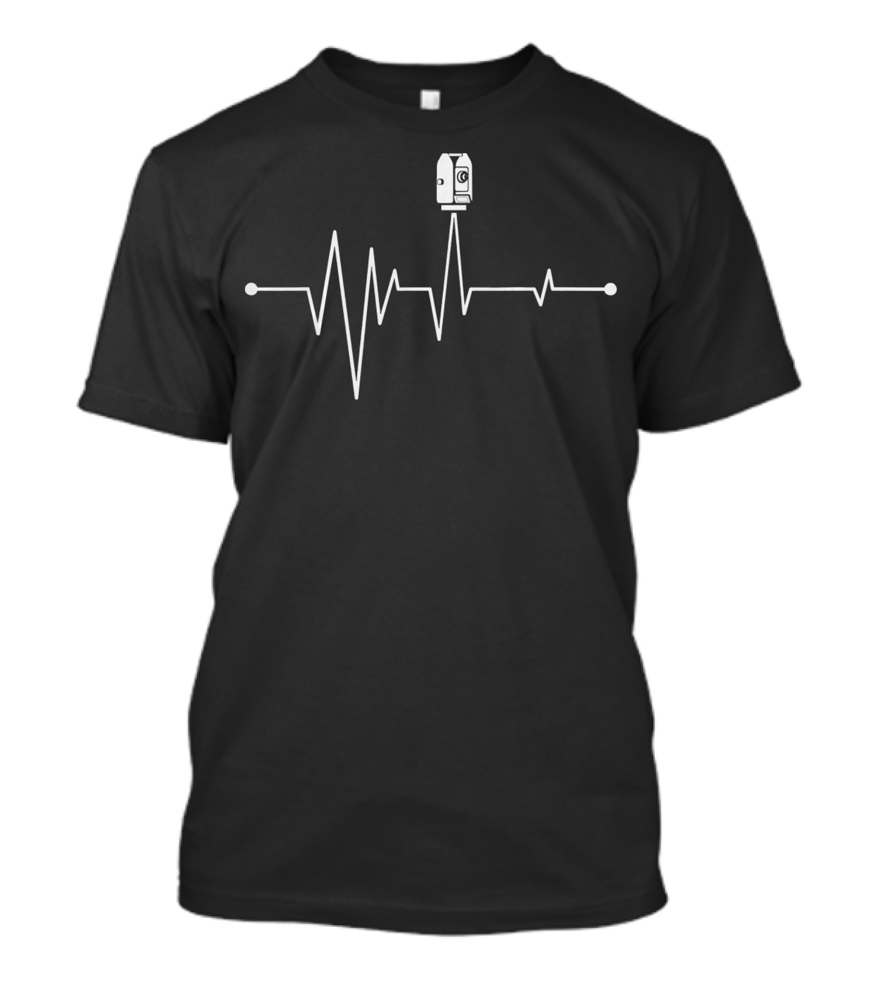 Land Surveyor Heartbeat Tripo Surveying Essentials T-Shirt