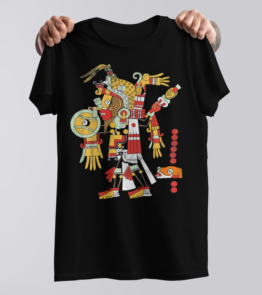 Mayan Ritual Iconography With Traditional Symbols T-Shirt