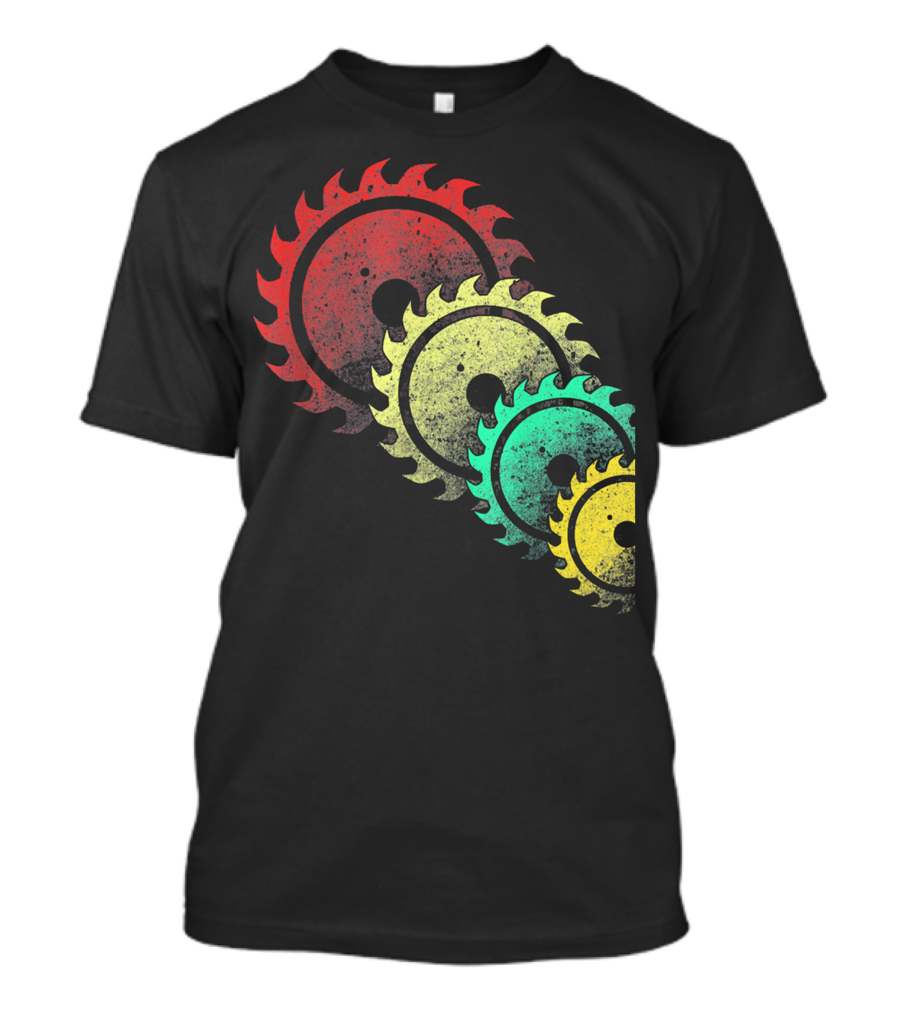 Retro Mens Woodworking Carpenter Saw Blade Vintage T-Shirt