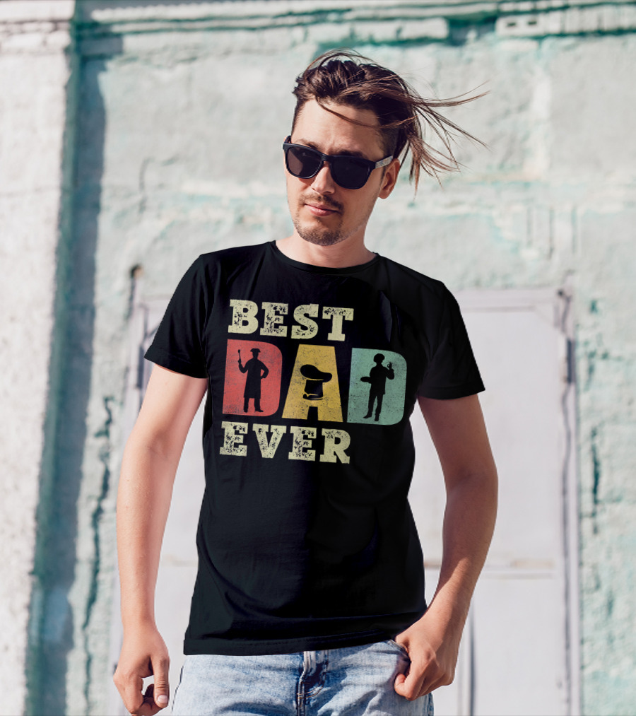Best Dad Ever Chef Cooking Hat T-Shirt