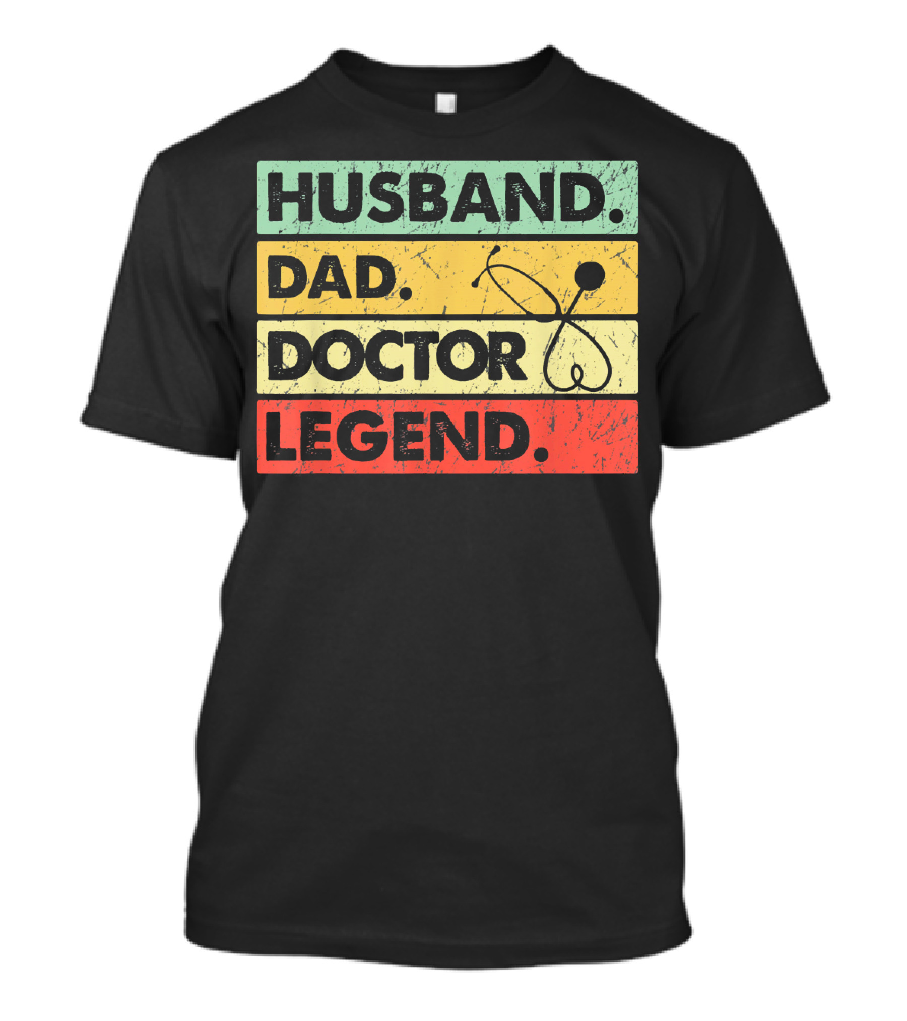 Husband Dad Doctor Legend Retro T-Shirt