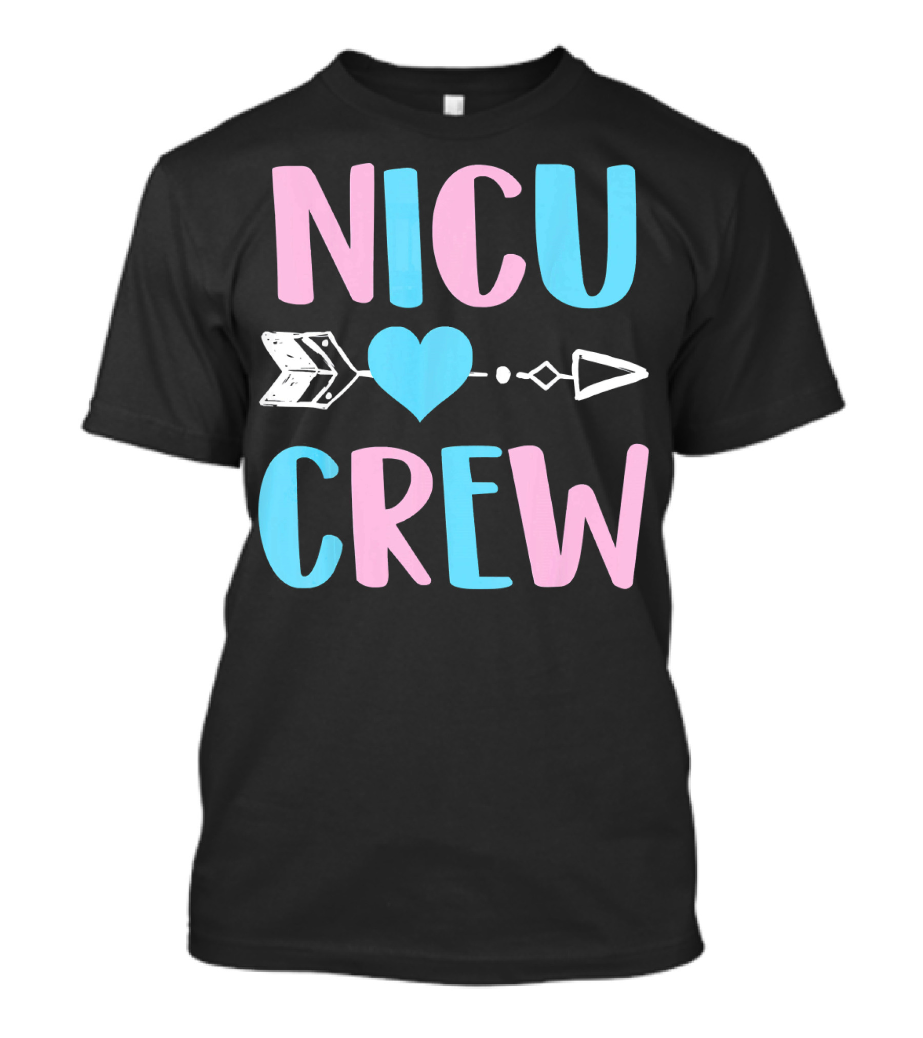 NICU Crew Cute Neonatal Intensive Care U Heart Arrow T-Shirt