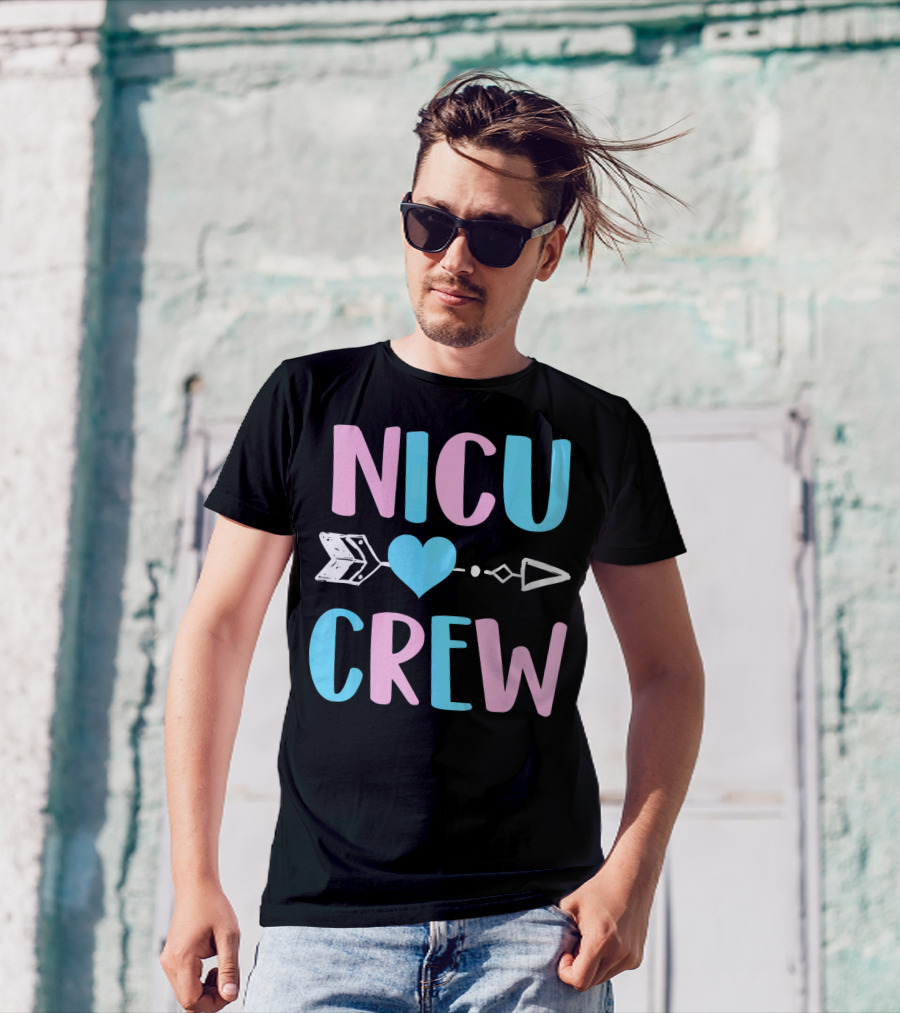 NICU Crew Cute Neonatal Intensive Care U Heart Arrow T-Shirt