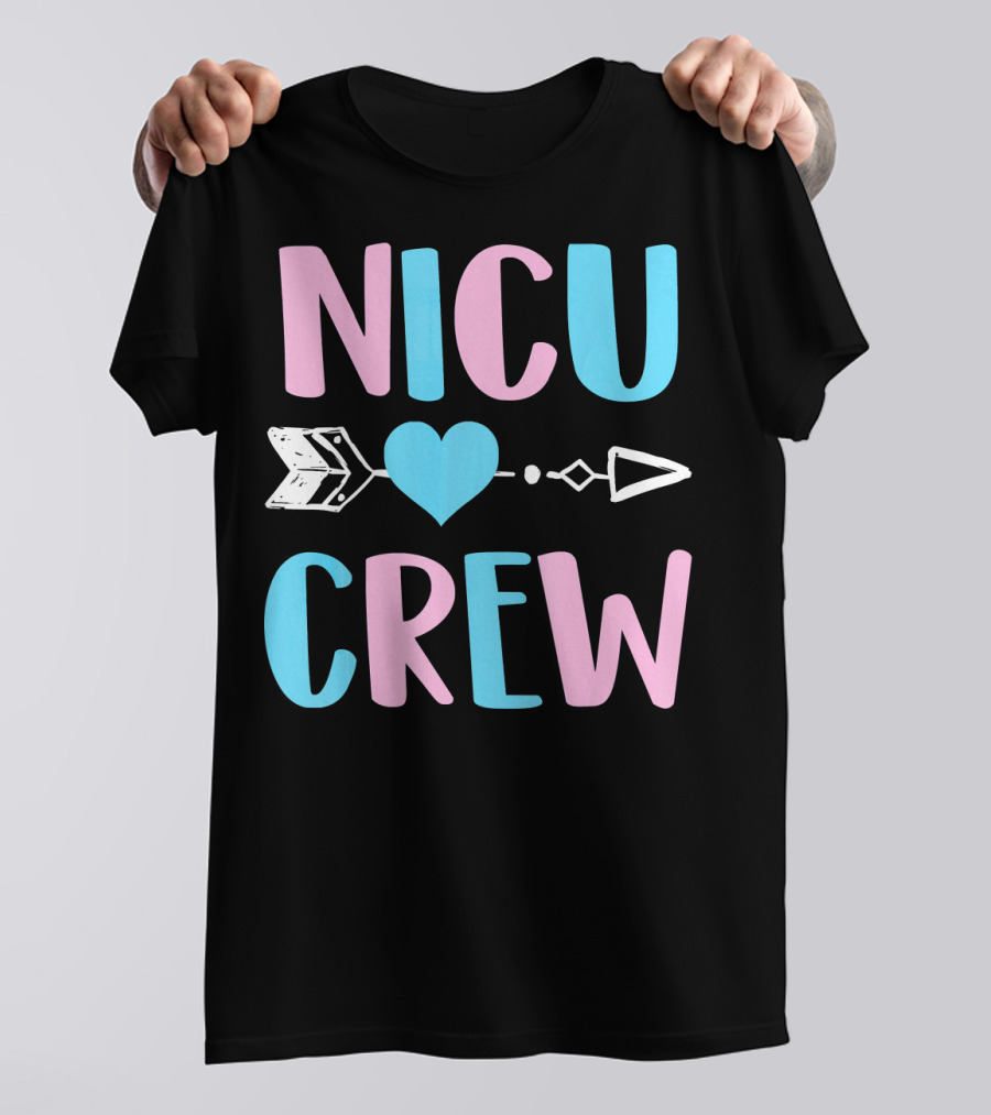 NICU Crew Cute Neonatal Intensive Care U Heart Arrow T-Shirt