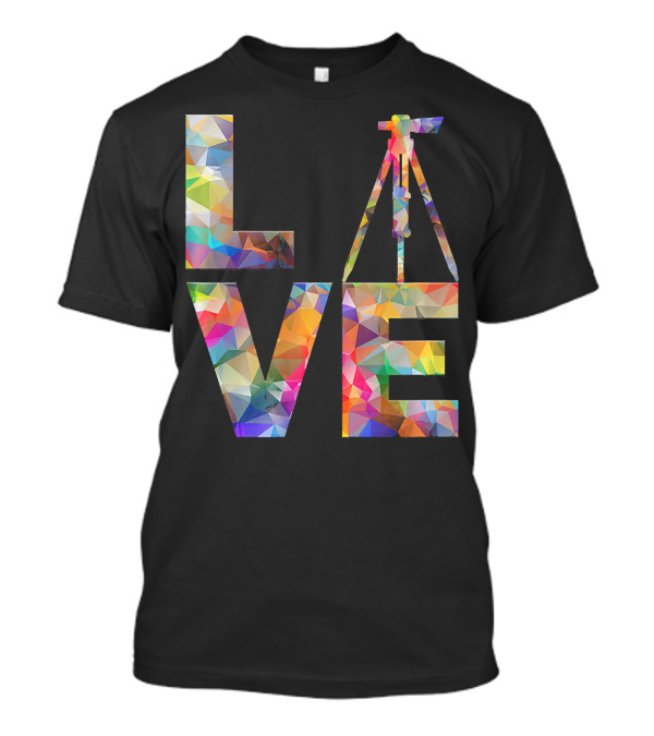 Surveyor Love Land Survey Geometric T-Shirt