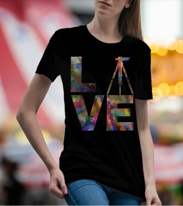 Surveyor Love Land Survey Geometric T-Shirt