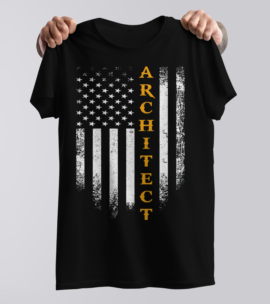 Architect Vintage USA American Flag T-Shirt