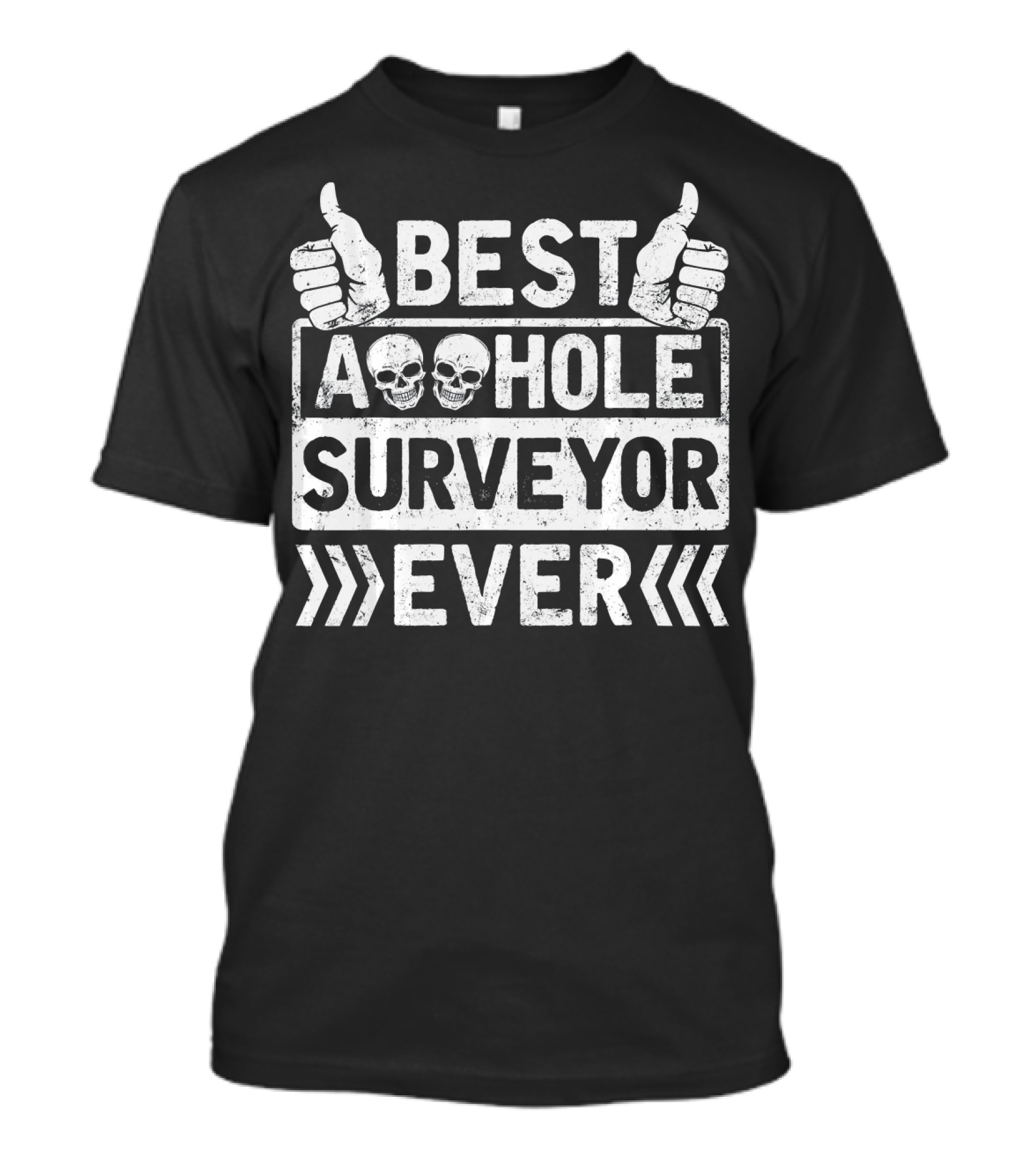 Best Asshole Surveyor Ever Vintage Retro T-Shirt