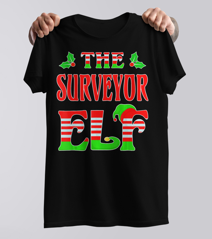 The Surveyor Elf Christmas Family Matching T-Shirt