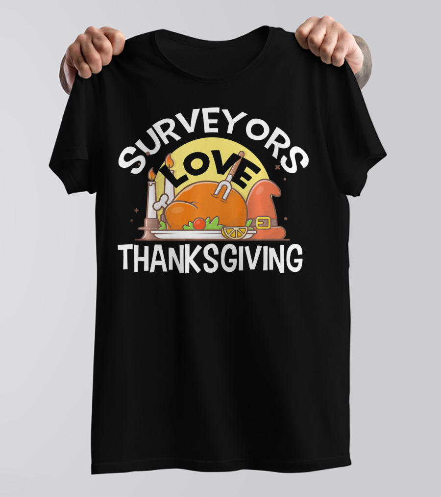 SURVEYORS Love Thanksgiving Turkey Candles Hat T-Shirt