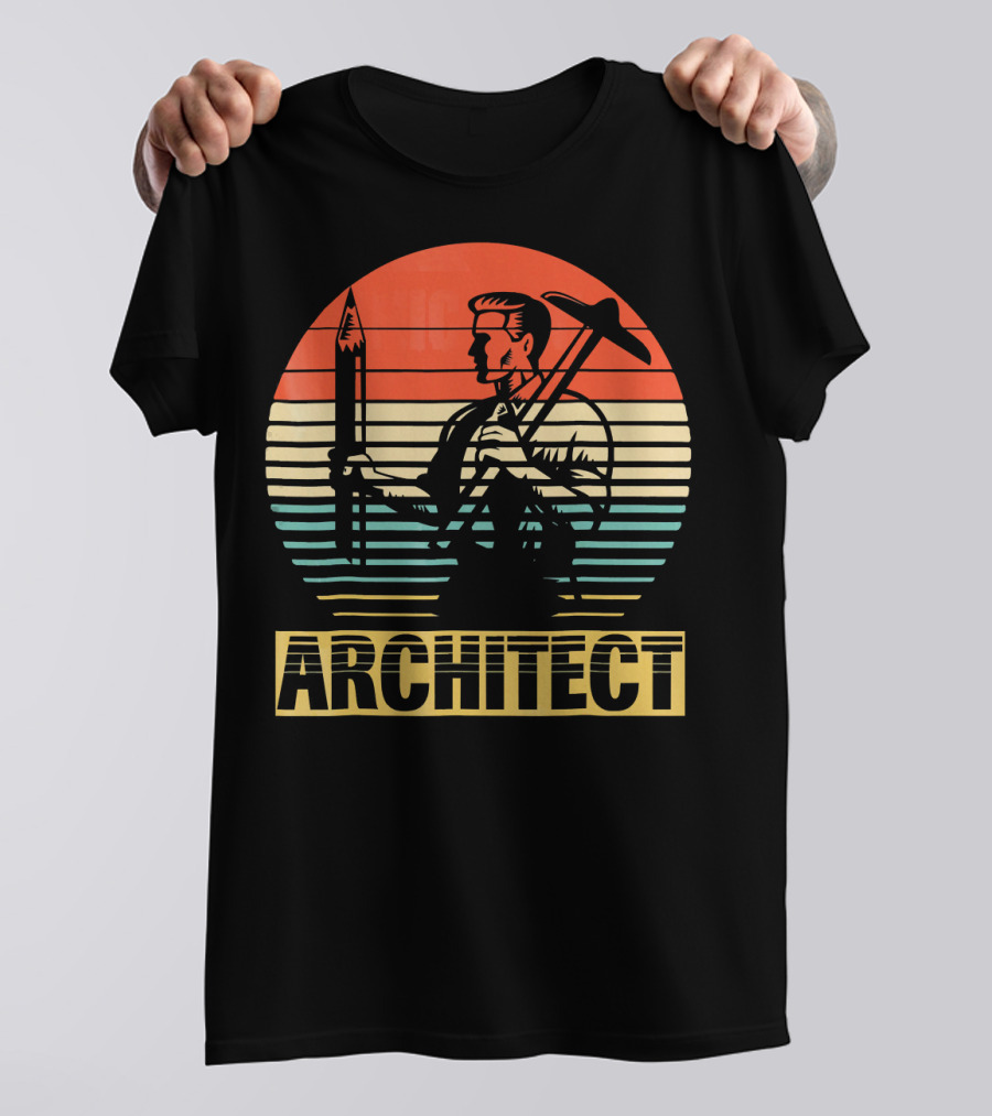 Architect Vintage Style Sunset T-Shirt