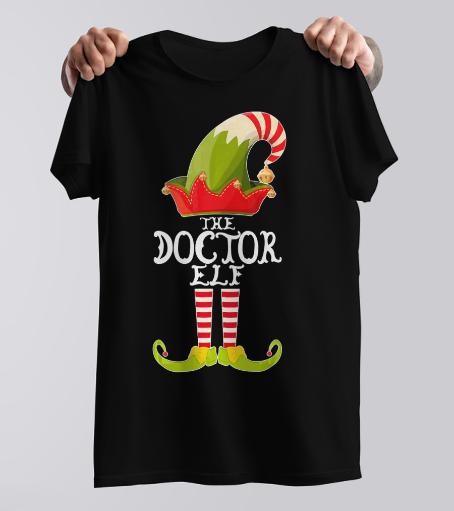 The Doctor Elf Funny Christmas Matching Pajama Top T-Shirt