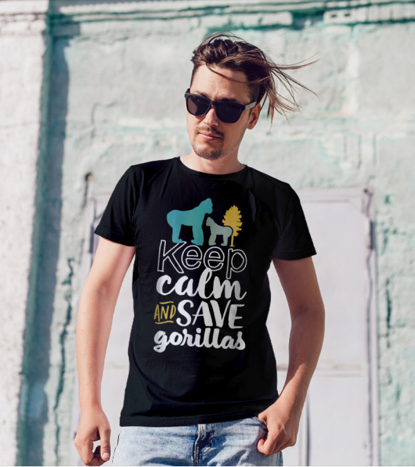 Keep Calm And Save Gorillas T-Shirt