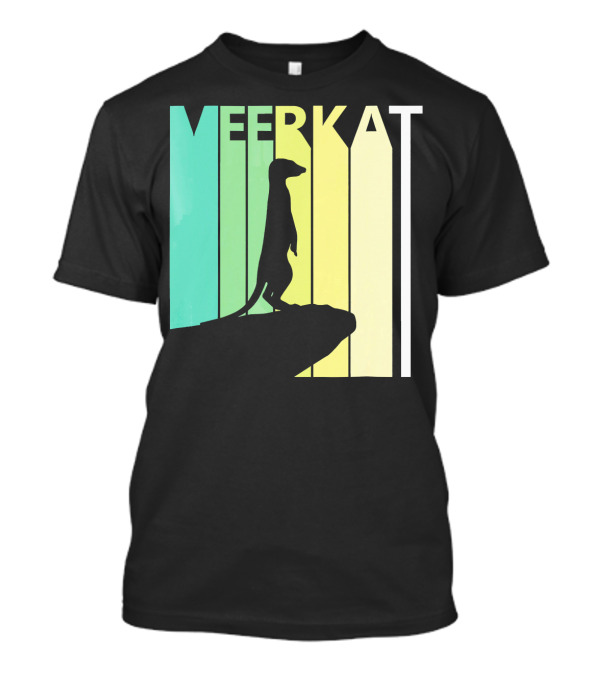 Meerkat Spirit Animal Retro Love Mee T-Shirt