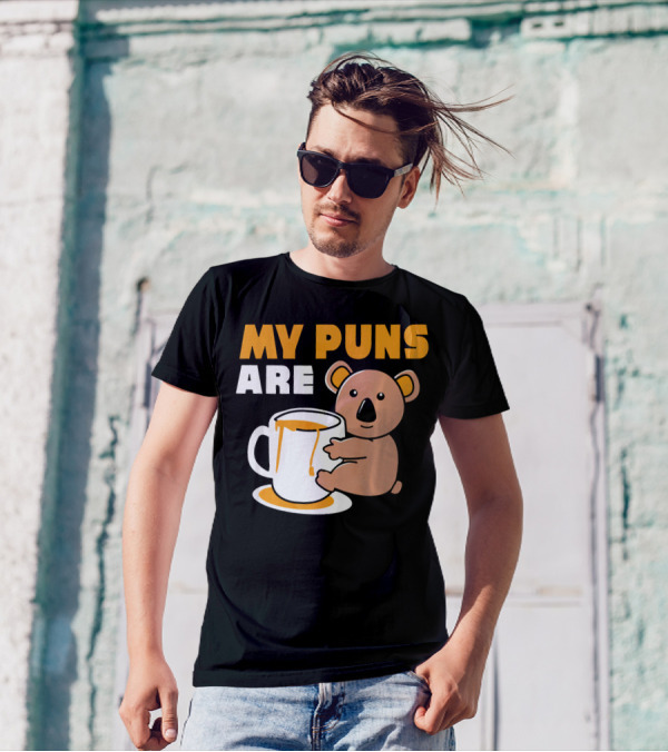 My Puns Are Koala Bear Australia Marsupial Hipster T-Shirt