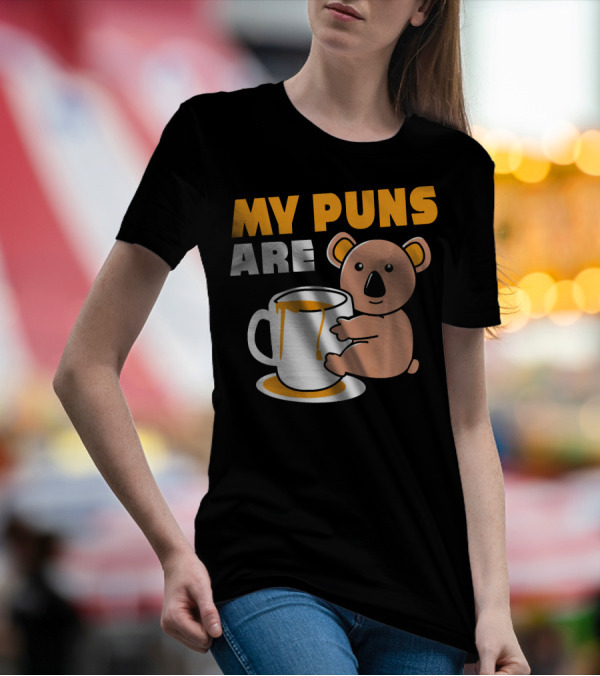 My Puns Are Koala Bear Australia Marsupial Hipster T-Shirt