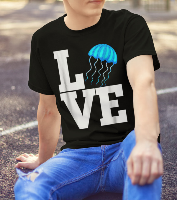 LOVE Jellyfish Jellyfish Lover T-Shirt