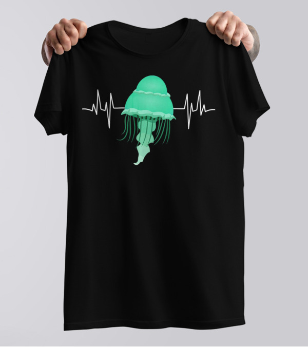 Kids Beach Heartbeat Jellyfish Dre T-Shirt