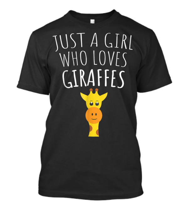 JUST A GIRL WHO LOVES GIRAFFES CUTE GIRAFFE FACE T-Shirt