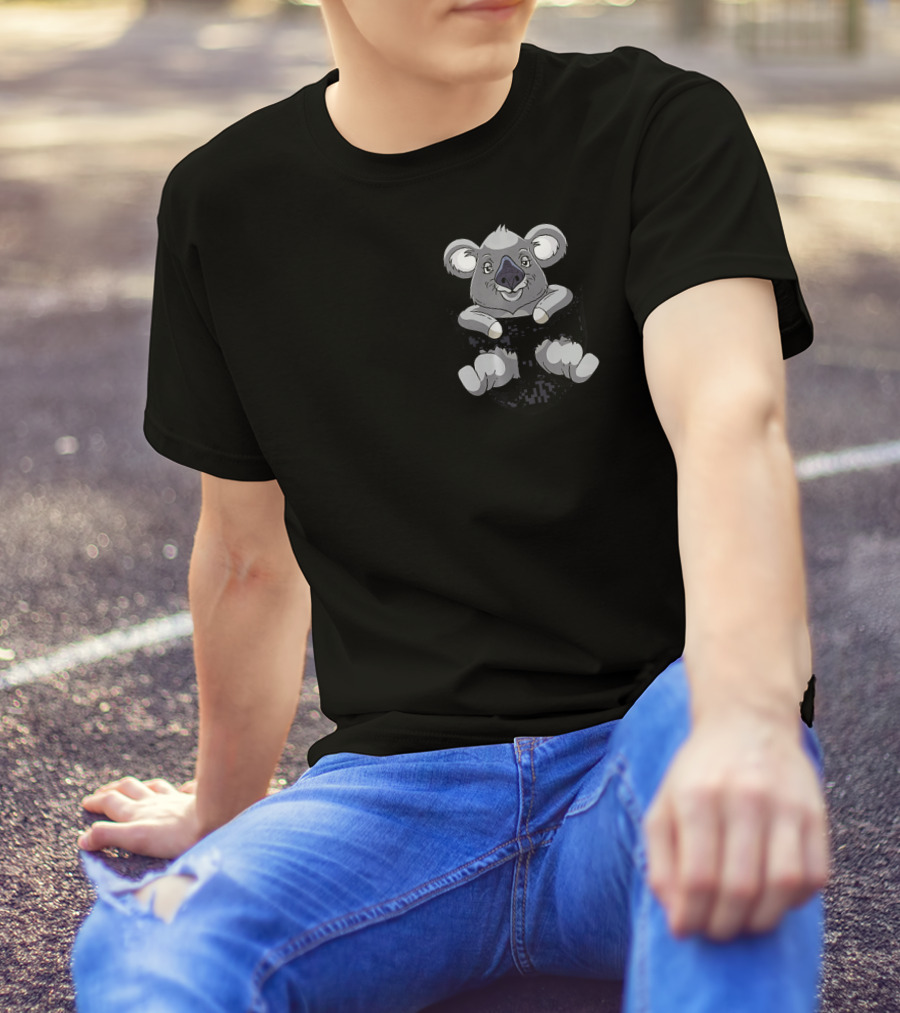 Koala In Your Pocket Funny Cute Australi T-Shirt