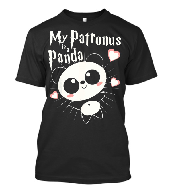 Kawaii My Patronus Is A Panda With Hearts T-Shirt