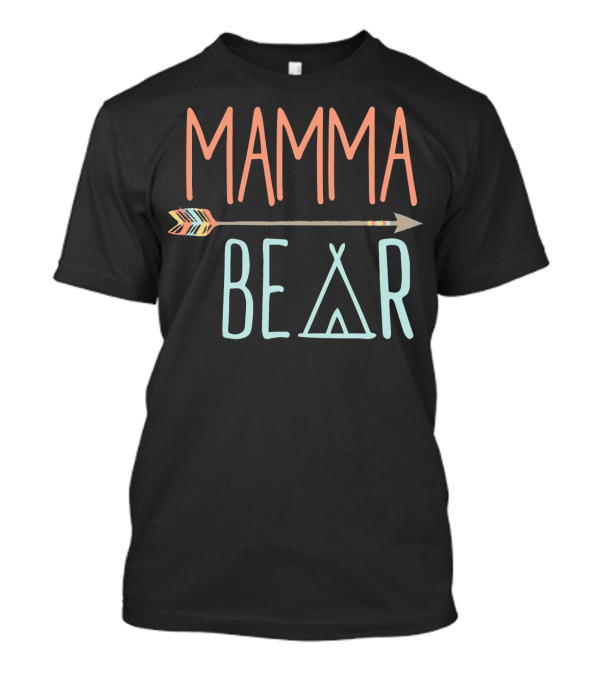 Mamma Bear Arrow Teepee T-Shirt
