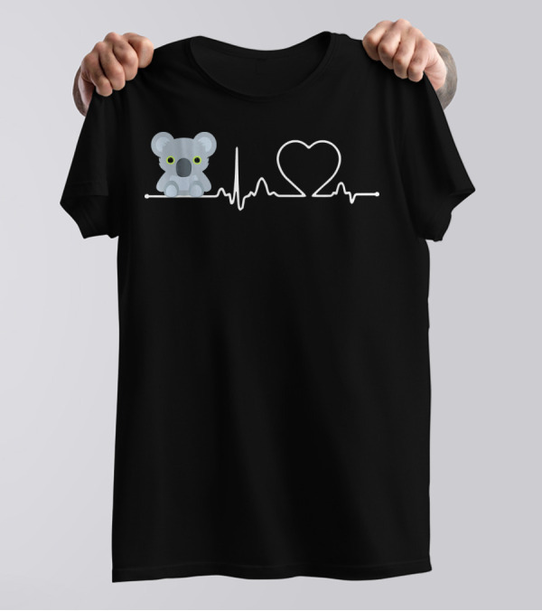Koala Heartbeat Love Koala Enthusiast T-Shirt