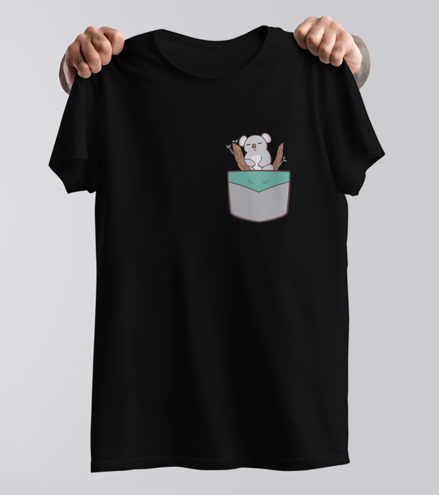 Koala Bear Cute Animal Pocket T-Shirt