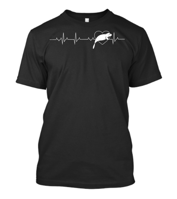 Heartbeat Manatee Lover T-Shirt