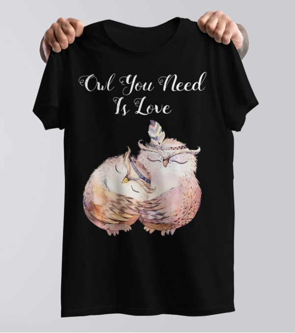 Owl You Need Is Love Valentines Day T-Shirt