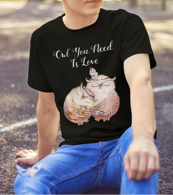 Owl You Need Is Love Valentines Day T-Shirt