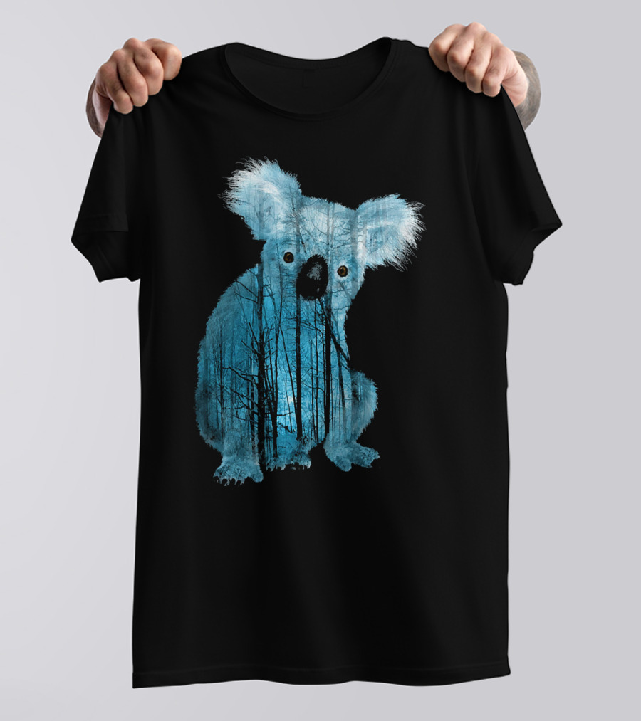 Misty Forest Cute Koala Bear T-Shirt
