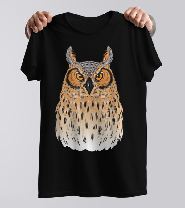 Owl Lovers Women Men Kids Great Horned Owl T-Shirt