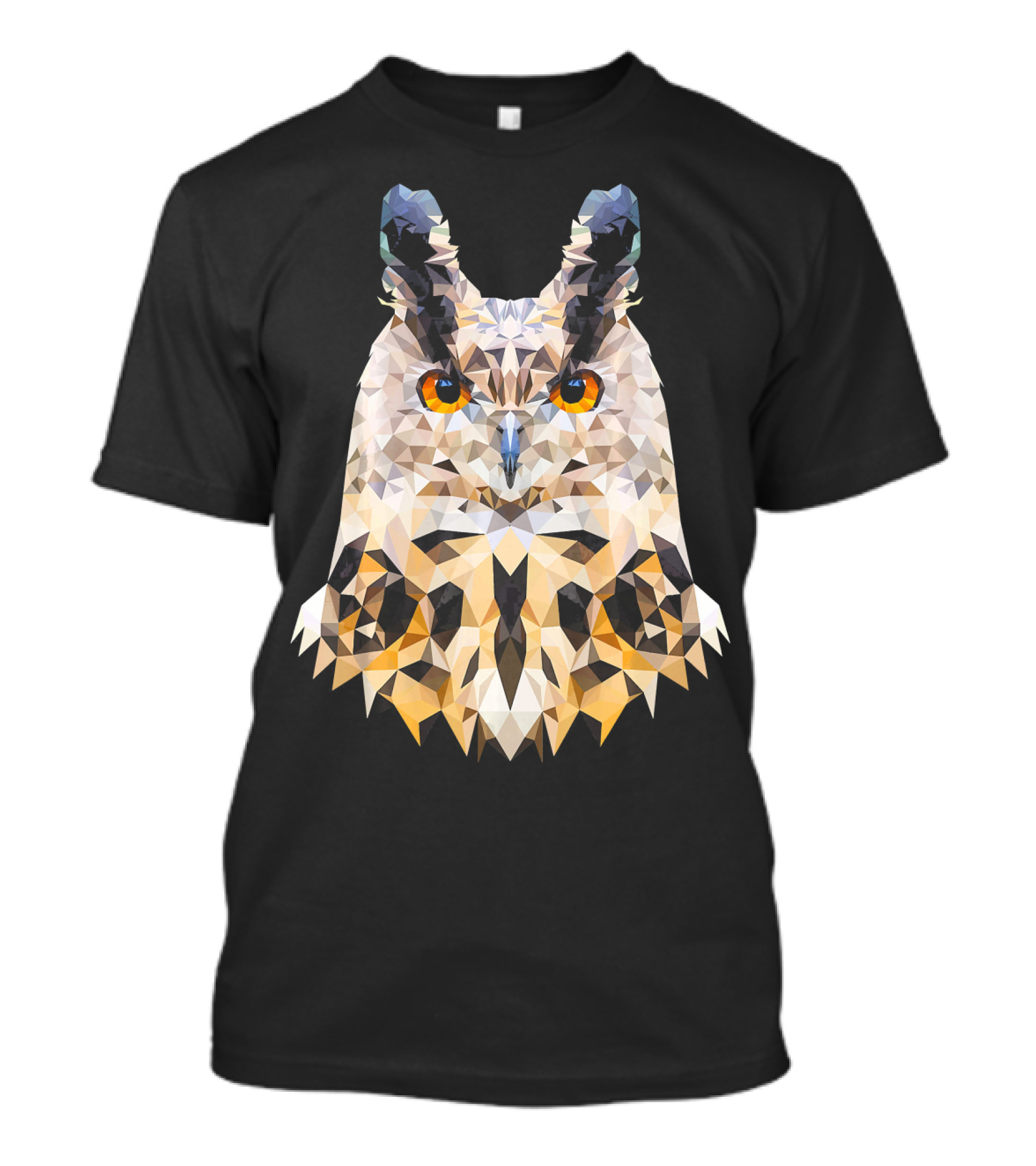 Owls Proud Owl Polygon Style WPAP Geometric T-Shirt