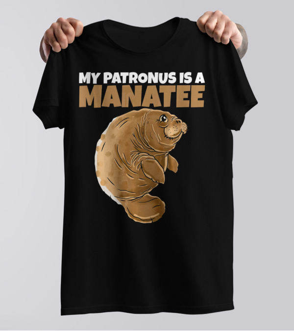 My Patronus Is A Manatee Funny Magic Wiz T-Shirt