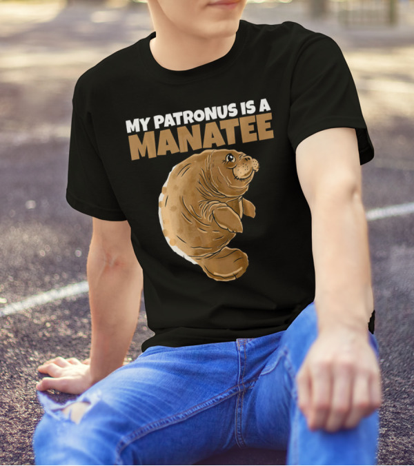 My Patronus Is A Manatee Funny Magic Wiz T-Shirt