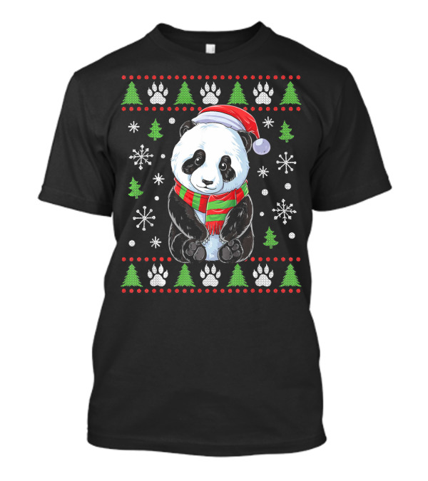Panda Santa Claus Ugly Christmas Sweater T-Shirt