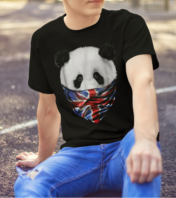 Patriot Giant Panda Union Jack Bandana T-Shirt