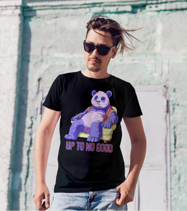 Panda Kawaii Pastel Goth Up To No Good T-Shirt
