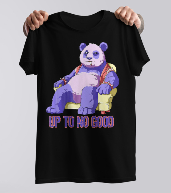 Panda Kawaii Pastel Goth Up To No Good T-Shirt
