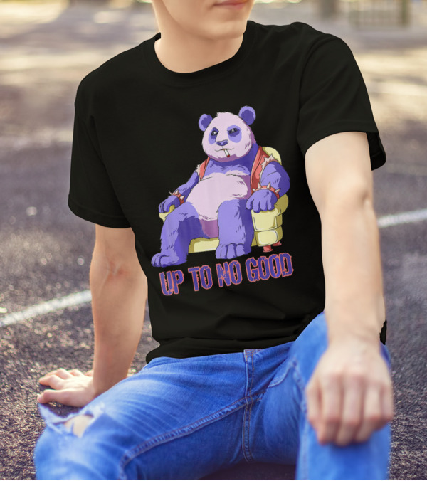Panda Kawaii Pastel Goth Up To No Good T-Shirt