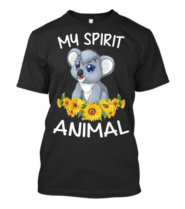 My Spirit Animal Koala With Sunflowers T-Shirt